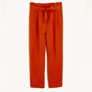 NWOT Madewell Drapey Paperbag Cropped Pants - Size 10